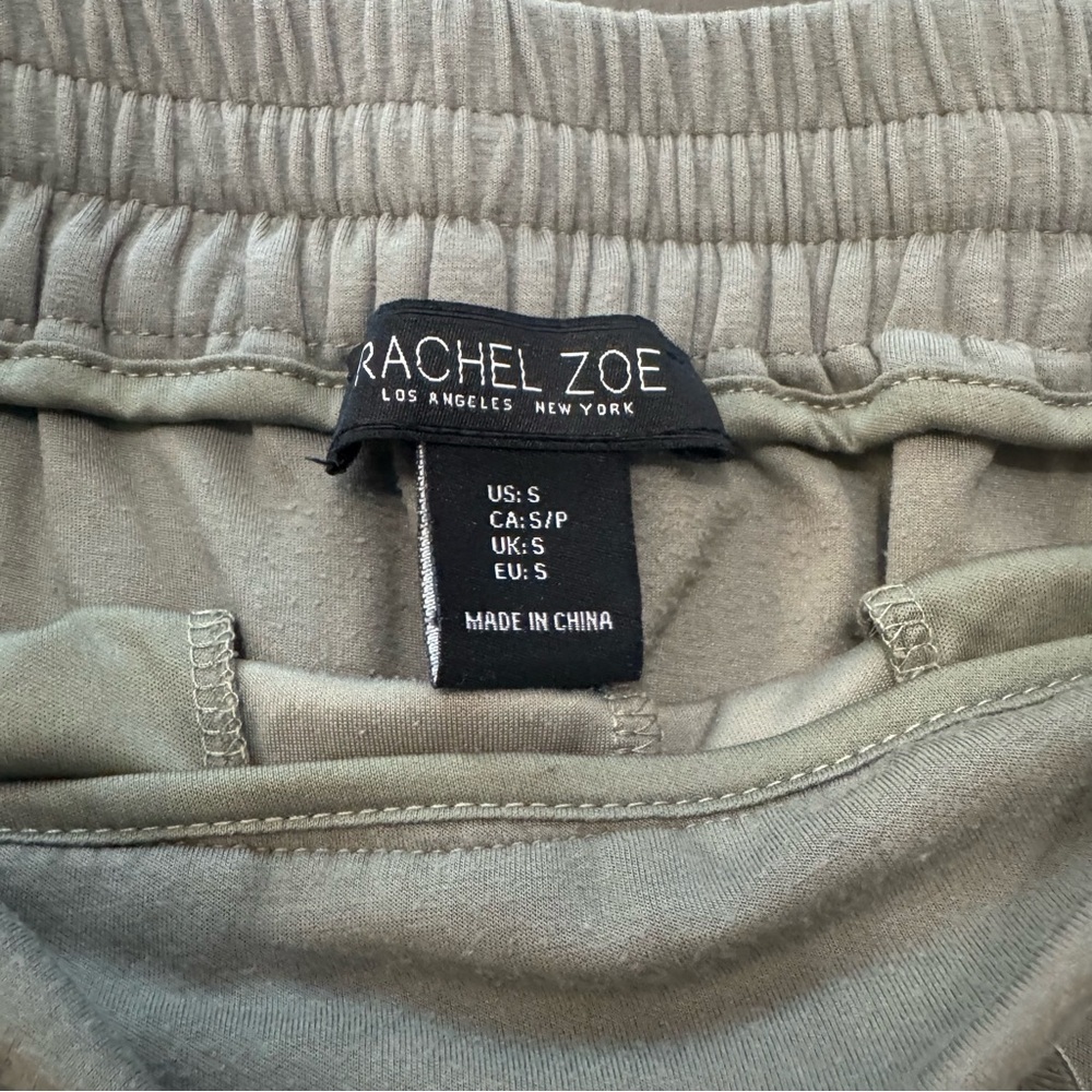 Rachel Zoe Relaxed Fit Olive Green Women’s Small Drawstring Jogger Pull on Pant - Picture 5 of 7